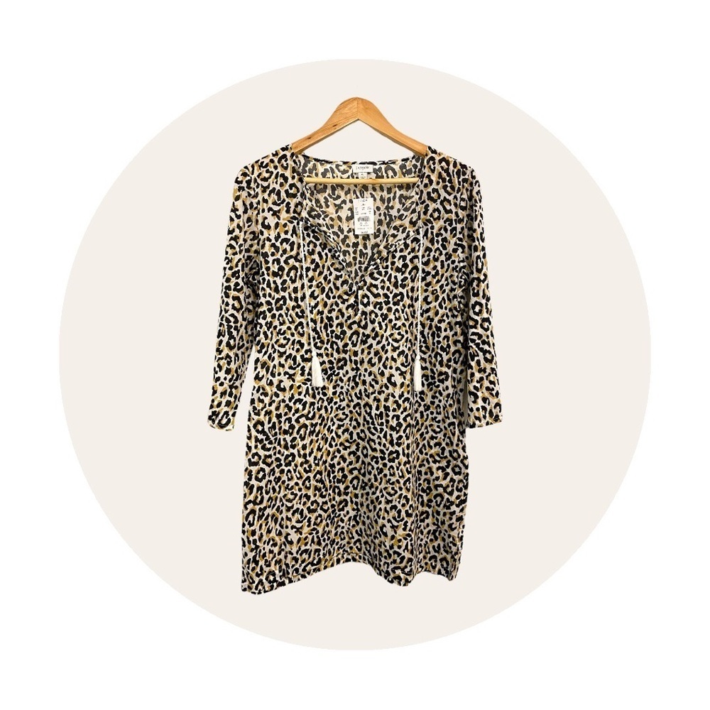 J. Crew Leopard Tassel Dress NWT (S)